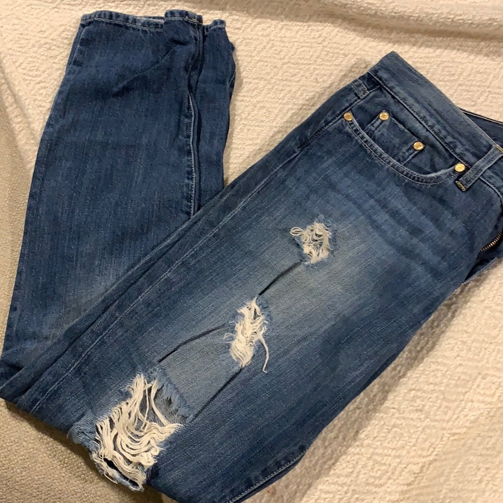 Bebe tattered jeans